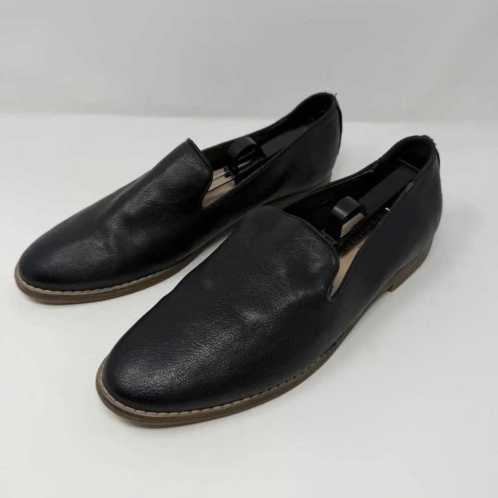 Michael by Michael Shannon Black Leather Loafers Size 11